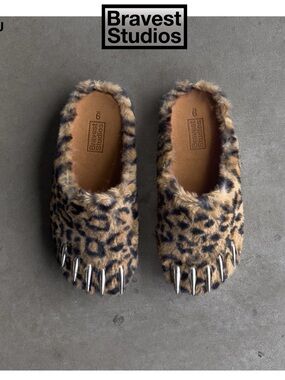 Bravest Studios Leopard Claw Mules